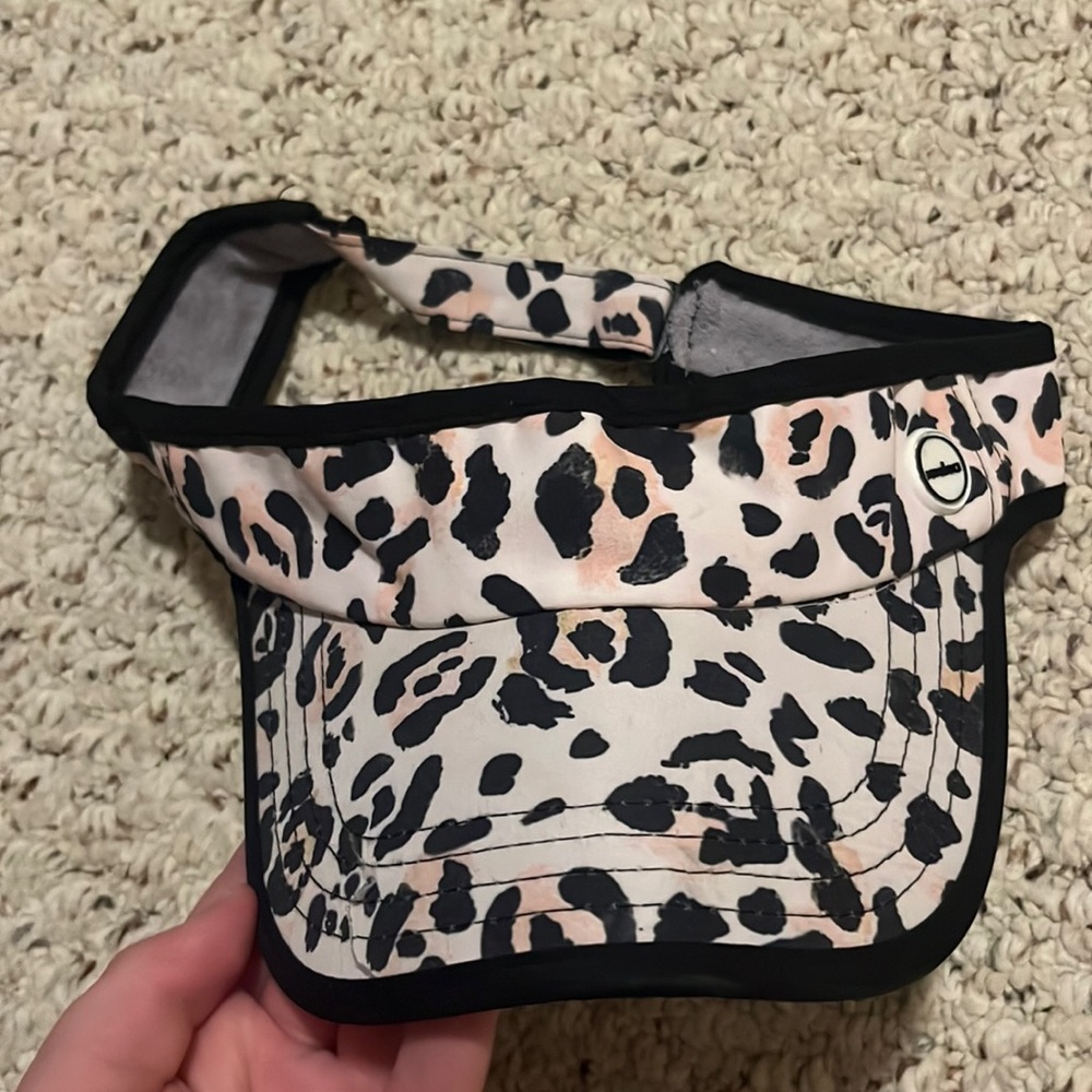 Cheetah print visor